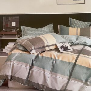 Deluxe Duvet Cover Set – square green