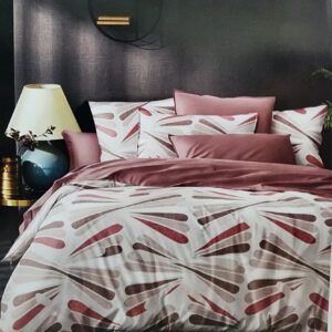 Deluxe Duvet Cover Set –pink binacy
