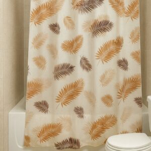 Curtains shower - Beige Leaves