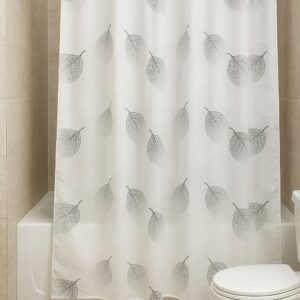 Curtains shower - Grey Leaves