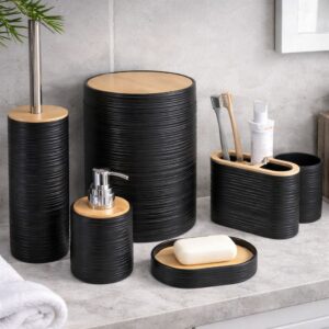 Bathroom accessories - bamboo