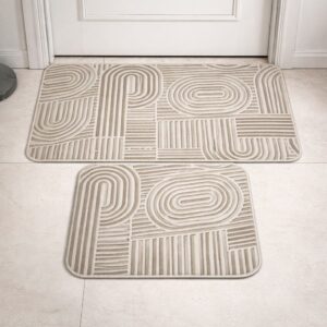 Geo bathroom mat