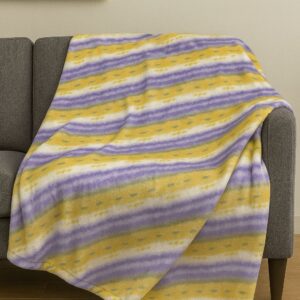 Purple horizon throw blanket