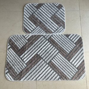 Mat Bathroom - arched waves