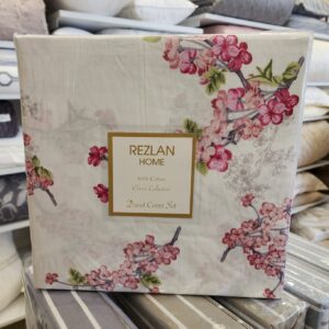 Cotton duvet cover set- pink floral