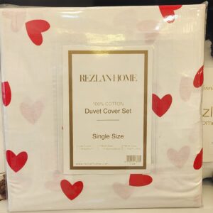 Cotton duvet cover set- hearts