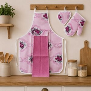 Pink rose kitchen set