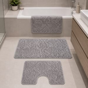 Flower Luxury mats bathroom- set of 2