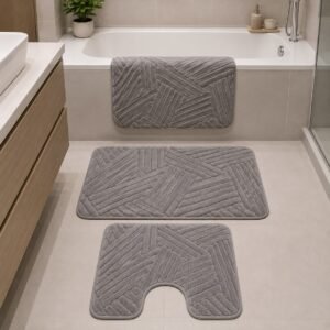 Line Luxury mats bathroom- set of 2