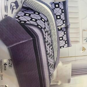 Blue plain color bedspread set