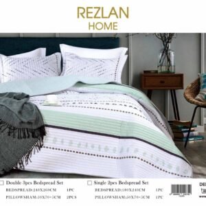 Green line bedspread set
