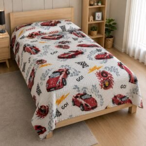 Cars pique waffle blanket