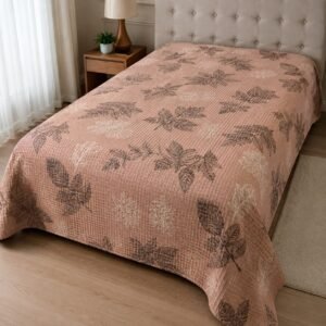 Pink pique waffle blanket