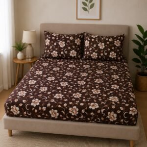 Fitted sheet brown