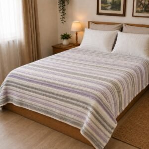 Winter blanket - greey andpurple